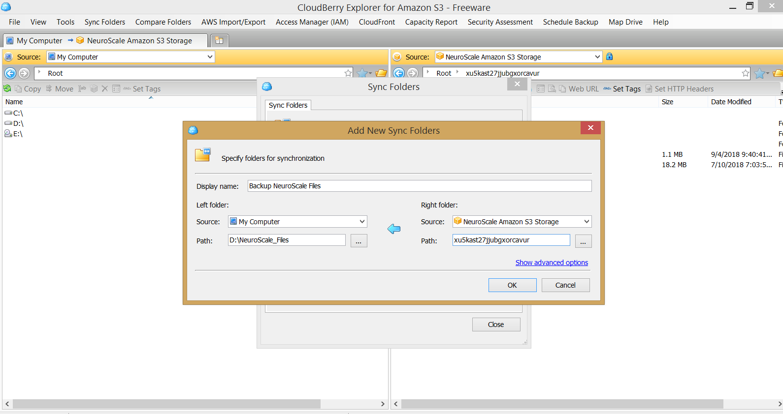 Create download folder