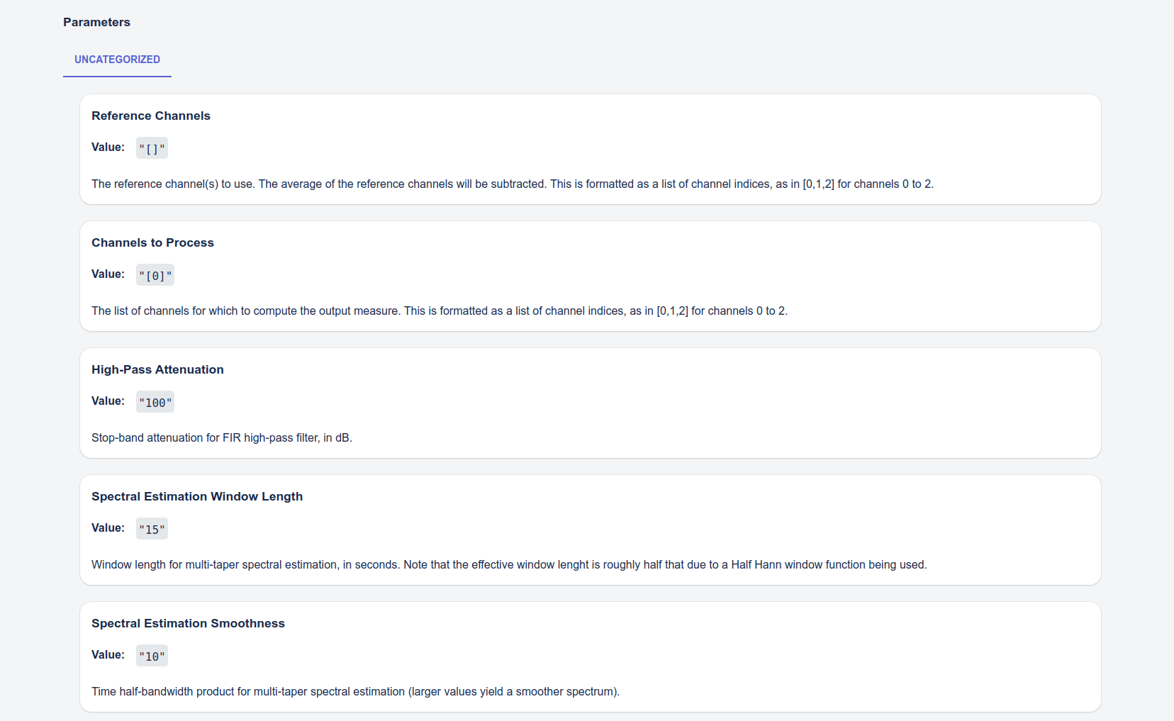 Streaming pipeline parameters.