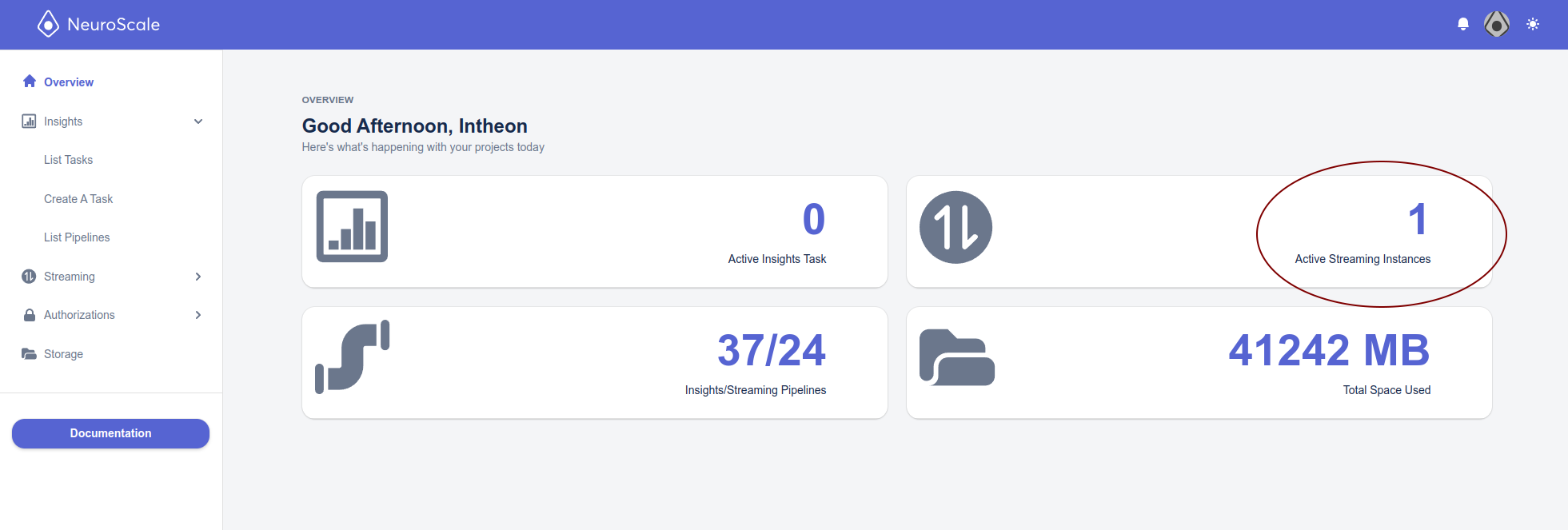 Figure 1. Dashboard.