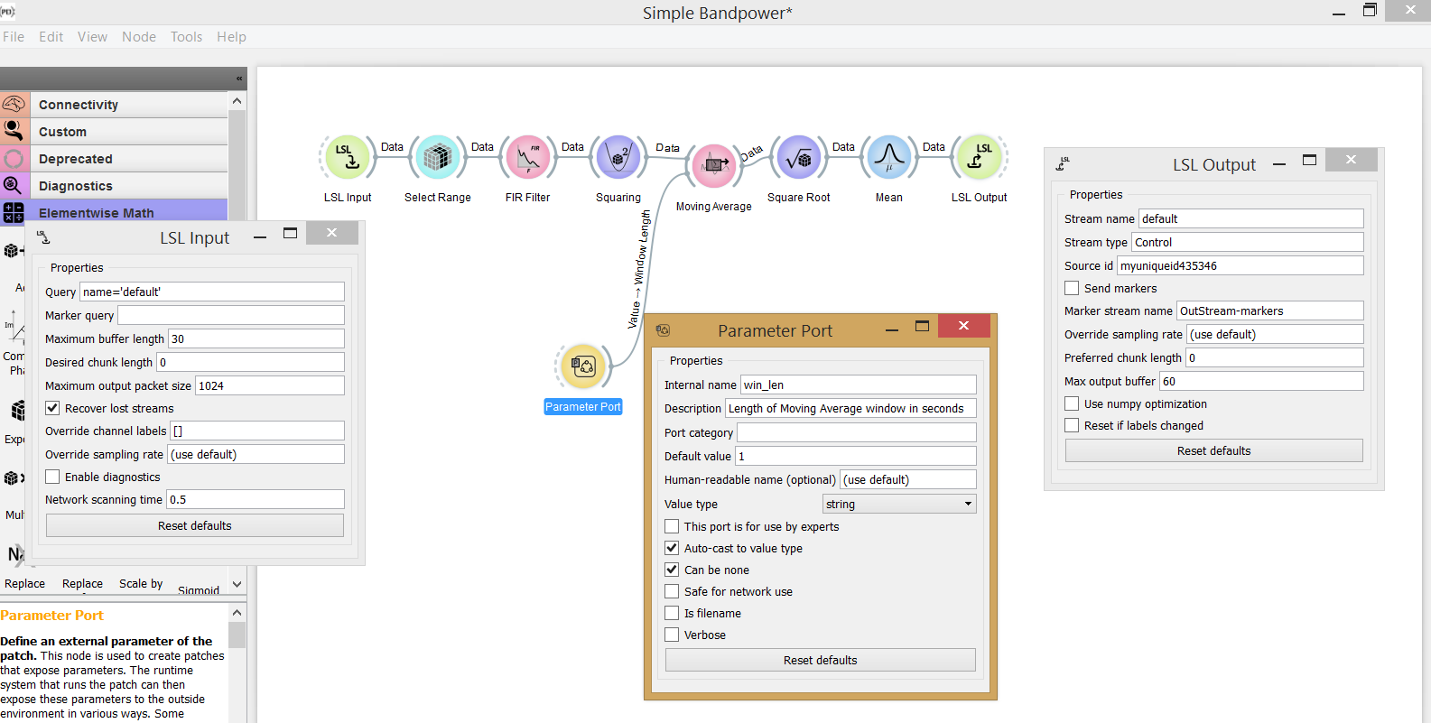 Figure 2. Preparing a Pipeline to upload to Neuroscale